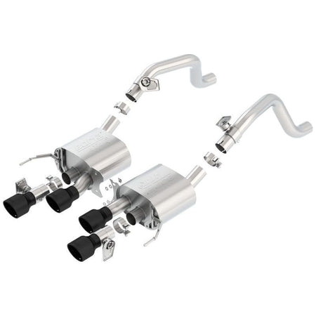 Borla 14-18 C7 Corvette Stingray Axle-Back ATAK Exhaust 2.75in To Muffler Dual 2.75in Out 4.25in Tip - NP Motorsports