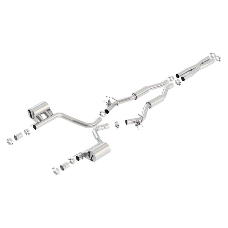 Borla 15-16 Dodge Challenger SRT 392 S-Type Catback Exhaust Single Split Rear Exit (No Tip) - NP Motorsports