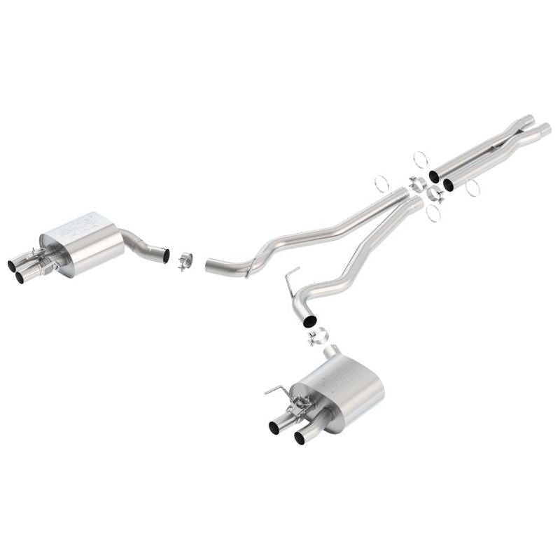 Borla 15-16 Ford Mustang Shelby GT350 5.2L ATAK Cat Back Exhaust (Uses Factory Valence) - NP Motorsports