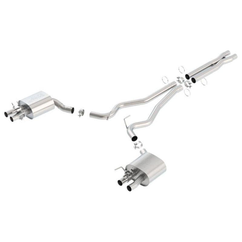 Borla 15-16 Ford Mustang Shelby GT350 5.2L ATAK Cat Back Exhaust (Uses Factory Valence) - NP Motorsports