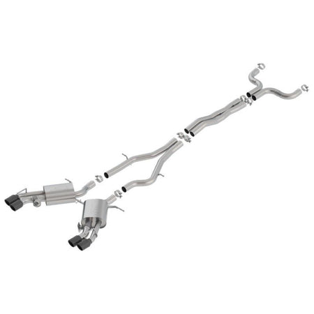 Borla 16-18 Cadillac CTS-V 6.2L V8 2.75in Diameter S Type Catback Exhaust w/ Valves Black Chrome Tip - NP Motorsports