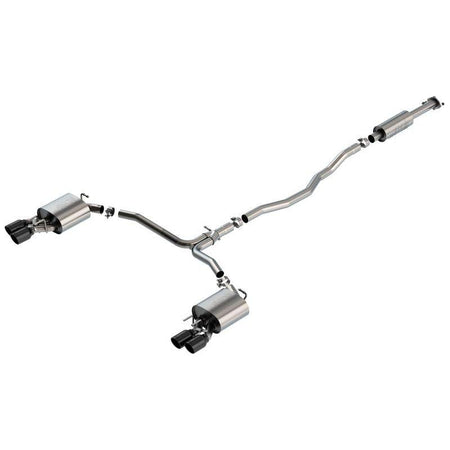 Borla 18-20 Toyota Camry XSE 3.5in Tip Dual Split Rear Exit Cat Back S-Type Exhaust Black Chrome - NP Motorsports