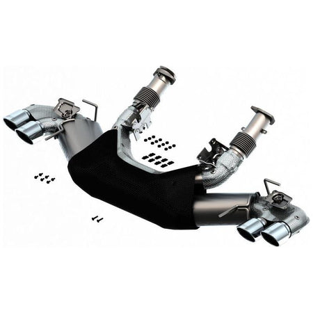 Borla 2020 Chevrolet Corvette C8 6.2L S-Type Exhaust System Dual Round A/C Tips 4inx 4.75in - NP Motorsports