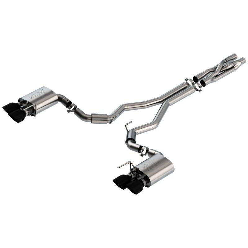 Borla 2020 Ford GT500 5.2L AT 3in ATAK CatBack Exhaust w/ Black Chrome Tips - NP Motorsports