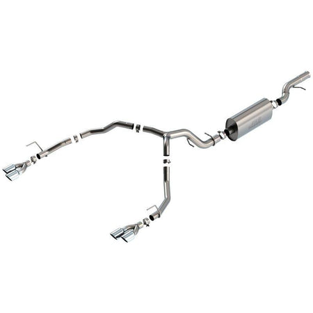 Borla 21-22 Chevrolet Tahoe 6.2L V8 2/4WD 4DR Brushed T-304 Stainless Steel Touring Cat-Back Exhaust - NP Motorsports