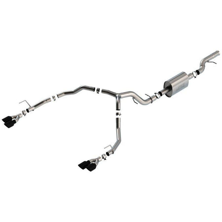 Borla 21-22 Chevrolet Tahoe 6.2L V8 2/4WD 4DR T-304 SS S-Type Cat-Back Exhaust w/ Black Chrome Tips - NP Motorsports