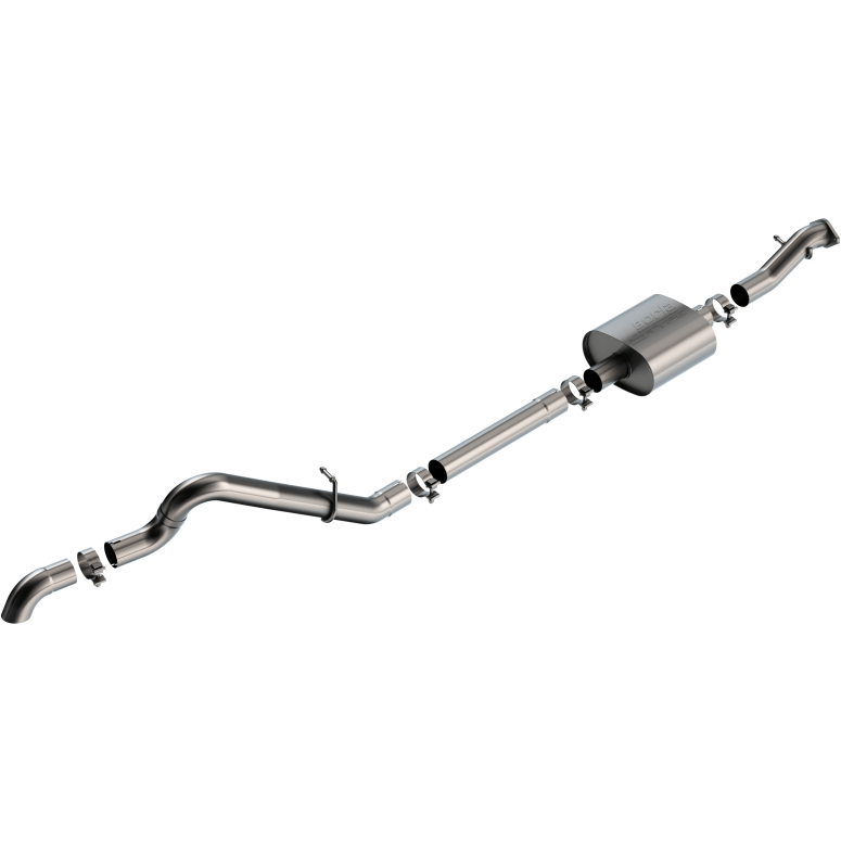 Borla 21-22 Ford Bronco 2.3L 2DR/4DR T-304 Stainless Steel Cat-Back S-Type Exhaust - Brushed - NP Motorsports