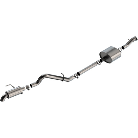Borla 21-22 Ford Bronco 2.7L 2DR/4DR T-304 Stainless Steel Cat-Back Touring Exhaust - Brushed - NP Motorsports