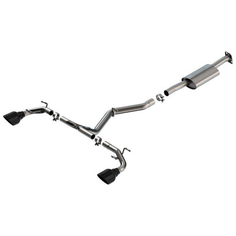 Borla 22-23 Subaru BRZ/Toyota GR86 2.4L RWD AT/MT S-Type Catback Exhaust - Black Chrome Tips - NP Motorsports