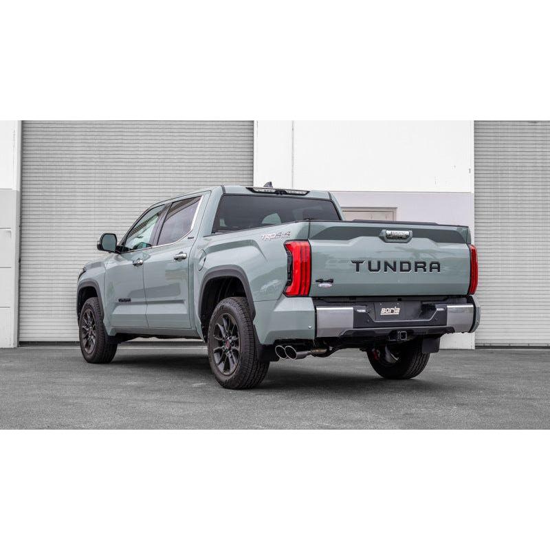 Borla 22-24 Toyota Tundra 3.4L V6 (Inc. Hyb.) Ext. Cab/STD Bed/145.7in WB ATAK Cat-Back - Chrome - NP Motorsports