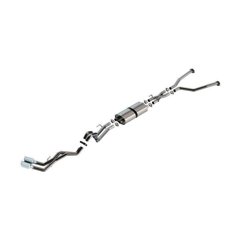 Borla 22-24 Toyota Tundra 3.4L V6 (Inc. Hybrid) Ext. Cab/STD Bed/145.7in WB S-Type Cat-Back - Chrome - NP Motorsports
