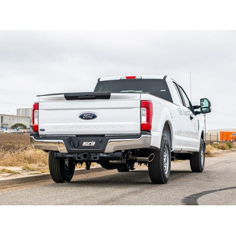 Borla S-Type Cat-Back 17-19 Ford F-250/350 Super Duty Side Exit Exhaust - 5in tip (Gas Only) - NP Motorsports