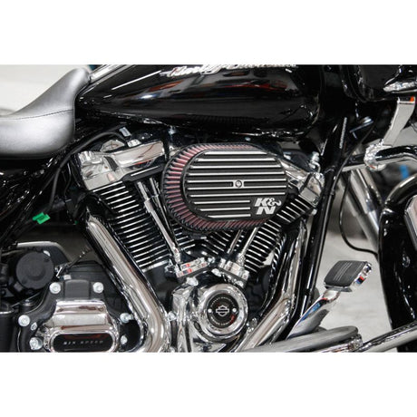 K&N Street Metal Intake System for 02-06 Harley Davidson Road King F/I 88cl Side Draft Dyna/Softail