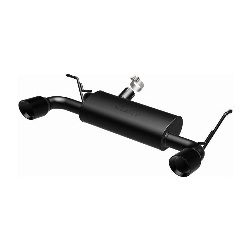 MagnaFlow 07-17 Jeep Wrangler JK 3.8/3.6L Dual Split Rear Exit Black Axle-Back Exhaust