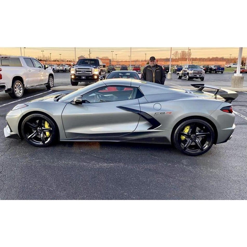 Chevrolet Corvette C8 - MRR Forged F23 Wheel Set 19x8.5 | 20x11 Gloss Black - NP Motorsports