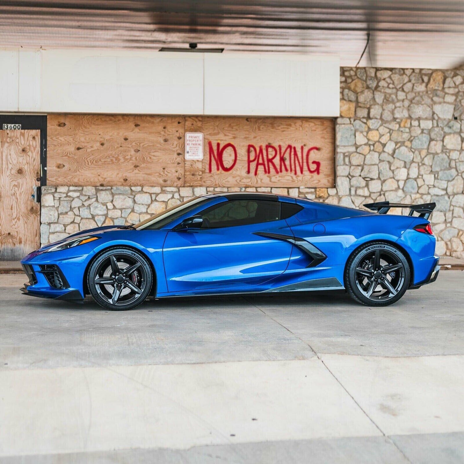 Chevrolet Corvette C8 - MRR Forged F23 Wheel Set 19x8.5 | 20x11 Gloss Black - NP Motorsports