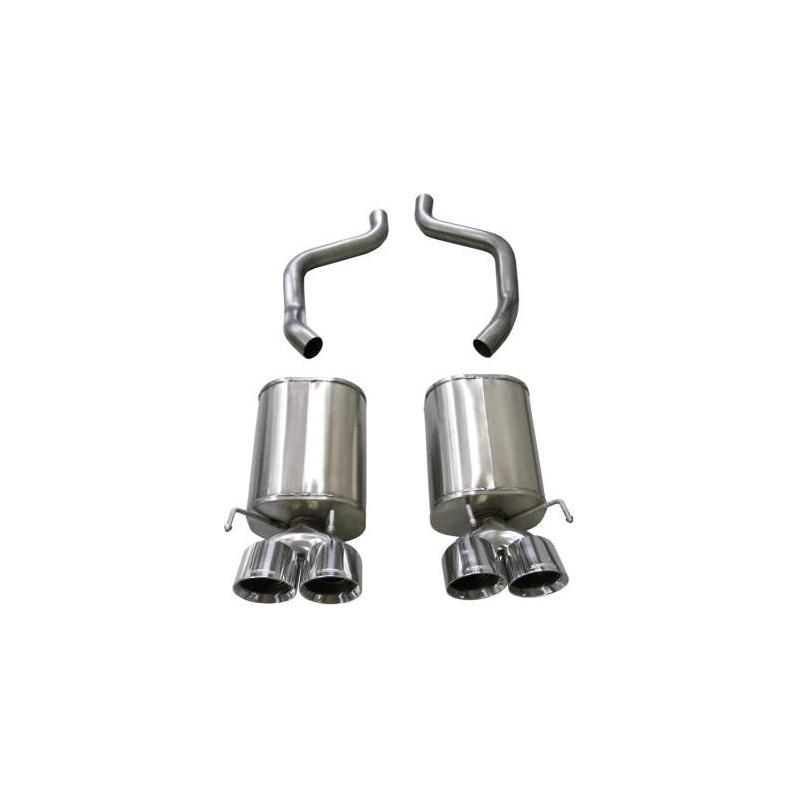 Corsa 05-08 Chevrolet Corvette (C6) 6.0L/6.2L Polished Sport Axle-Back Exhaust w/4.5in Tips - NP Motorsports