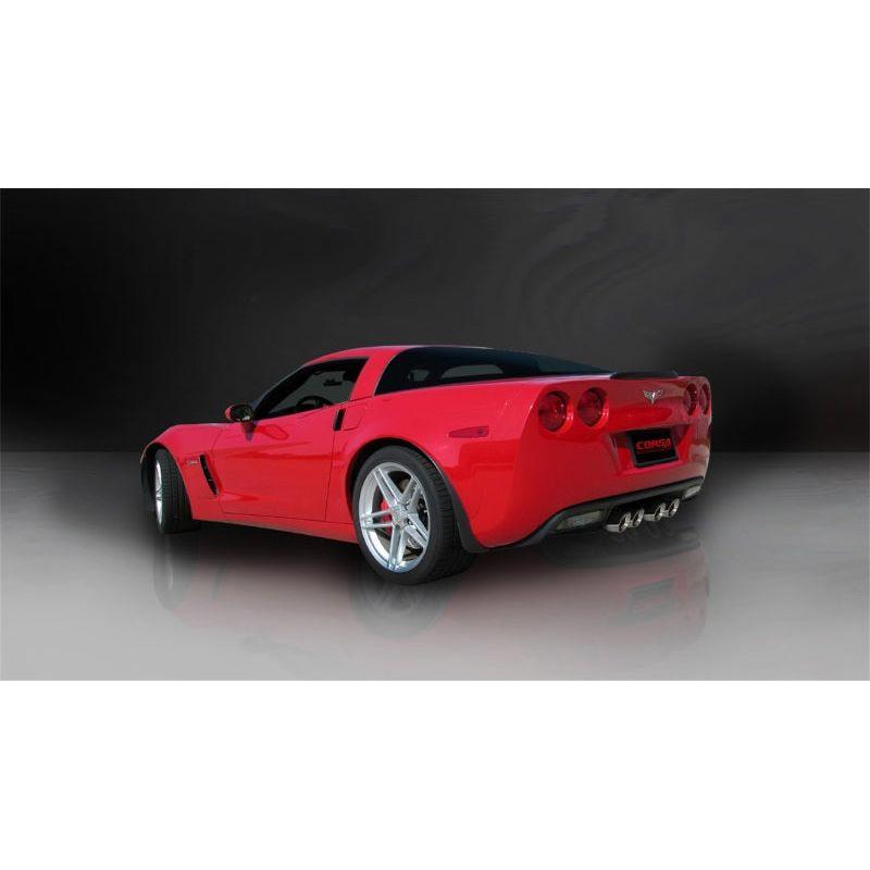 Corsa 06-13 Chevrolet Corvette C6 Z06 7.0L V8 Polished Sport Axle-Back Exhaust - NP Motorsports