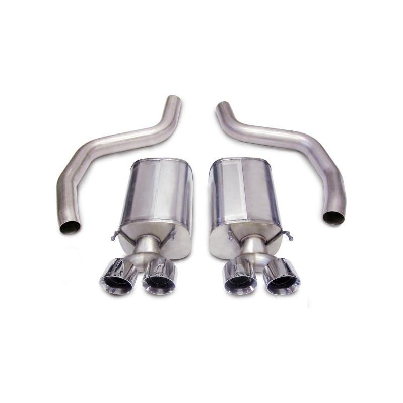 Corsa 06-13 Chevrolet Corvette C6 Z06 7.0L V8 Polished Sport Axle-Back Exhaust - NP Motorsports