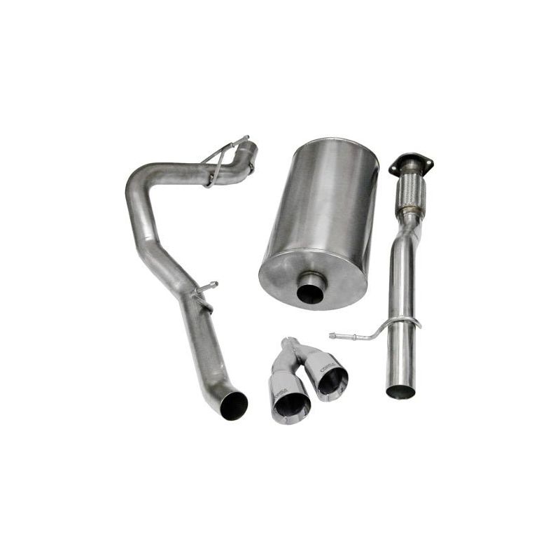 Corsa 09-13 Chevrolet Suburban 1500 5.3L V8 Polished Sport Cat-Back Exhaust - NP Motorsports