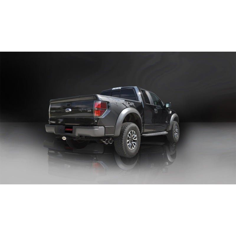 Corsa 11-13 Ford F-150 Raptor 6.2L V8 145in Wheelbase Polished Xtreme Cat-Back Exhaust - NP Motorsports