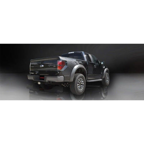 Corsa 11-14 Ford F-150 Raptor 6.2L V8 145in Wheelbase Black Xtreme Cat-Back Exhaust - NP Motorsports