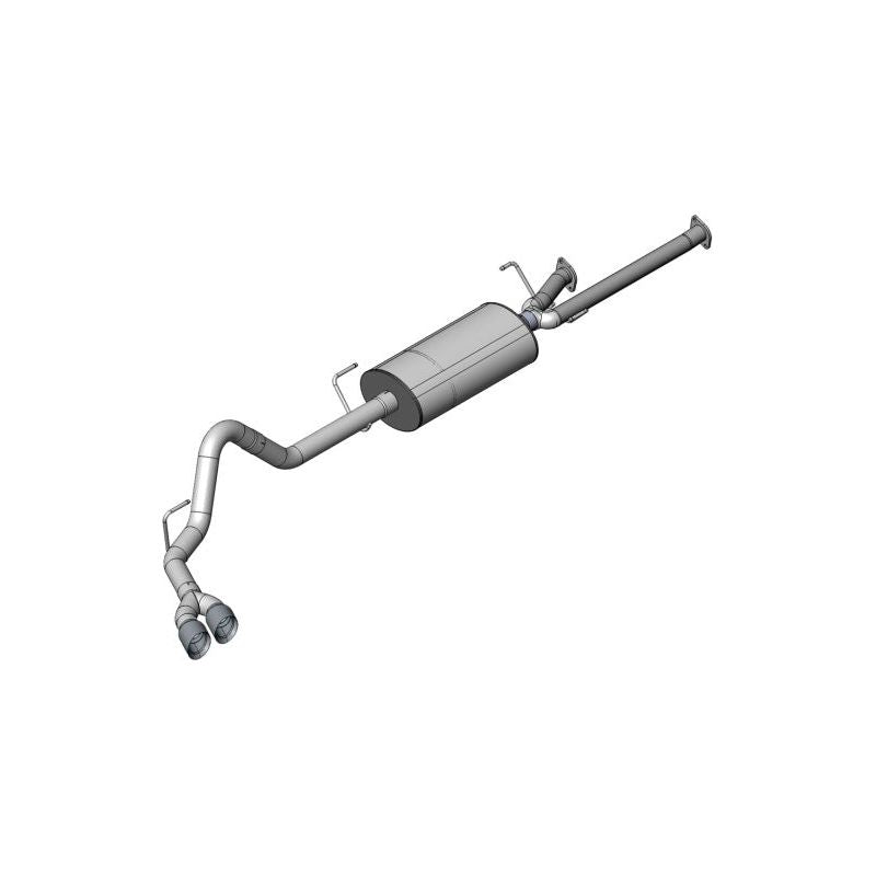 Corsa 11-14 Toyota Tundra Double Cab/Crew Max 5.7L V8 Black Sport Cat-Back Exhaust - NP Motorsports