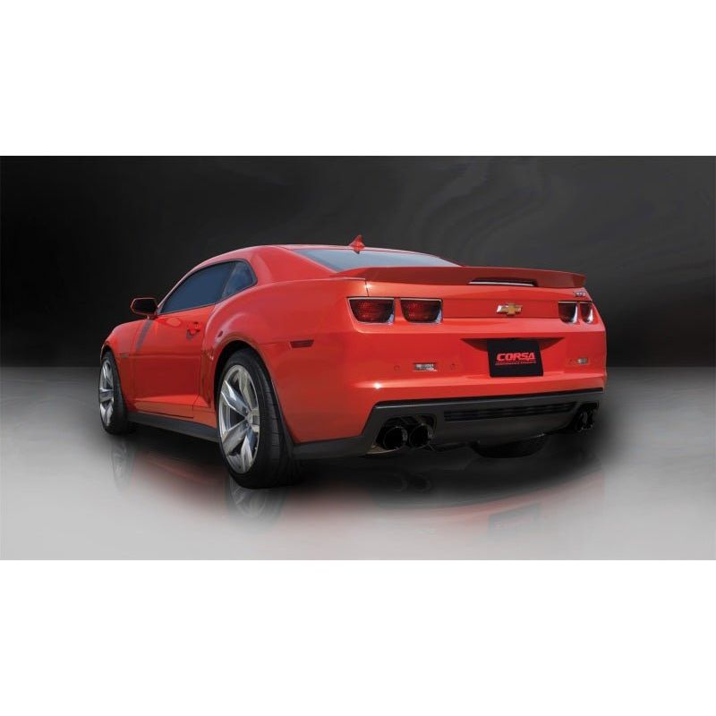 Corsa 12-13 Chevrolet Camaro Coupe ZL1 6.2L V8 Black Sport Cat-Back + XO Exhaust - NP Motorsports