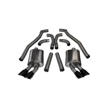 Corsa 12-13 Chevrolet Camaro Coupe ZL1 6.2L V8 Black Sport Cat-Back + XO Exhaust - NP Motorsports