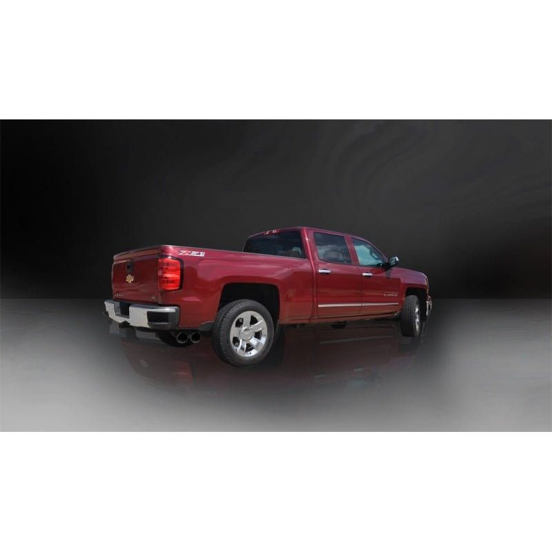 Corsa 14 GM Sierra/Silverado 1500 Crew/Dbl / Short/Std. Bed 6.2L V8 Black Sport Single Side CB Exht - NP Motorsports