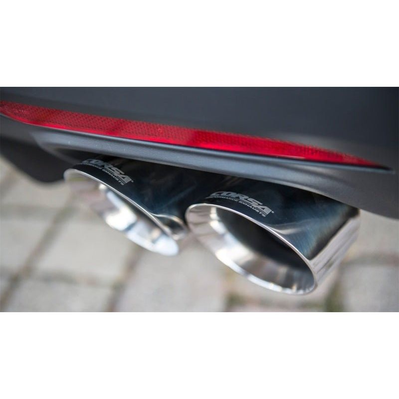 Corsa 15-16 Ford Mustang GT 5.0 3in Cat Back Exhaust Polish Quad Tips (Xtreme) - NP Motorsports