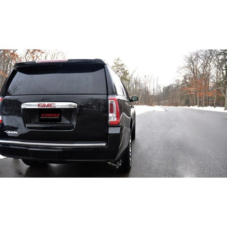 Corsa 15-16 GMC Yukon Denali 6.2L V8 Single Side Exit Cat-Back Exhaust w/ Polished Black Tips - NP Motorsports