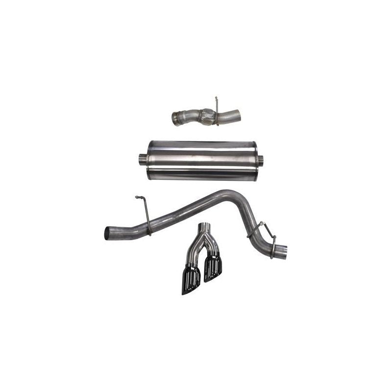 Corsa 15-16 GMC Yukon Denali 6.2L V8 Single Side Exit Cat-Back Exhaust w/ Polished Black Tips - NP Motorsports