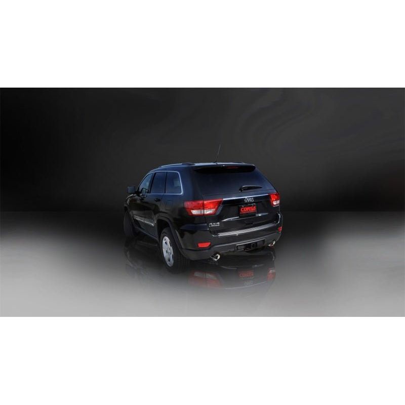 Corsa 15-16 Jeep Grand Cherokee Polished 2.5in Dual Rear Exit Cat-Back Exhaust - NP Motorsports