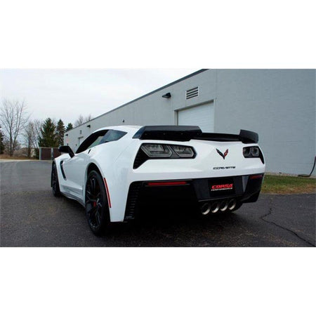 Corsa 15+ Chevy Corvette Z06 (Grand Sport M/T Only) 3in Axle Back Xtreme Exhaust Pol Quad 4.5in Tip - NP Motorsports