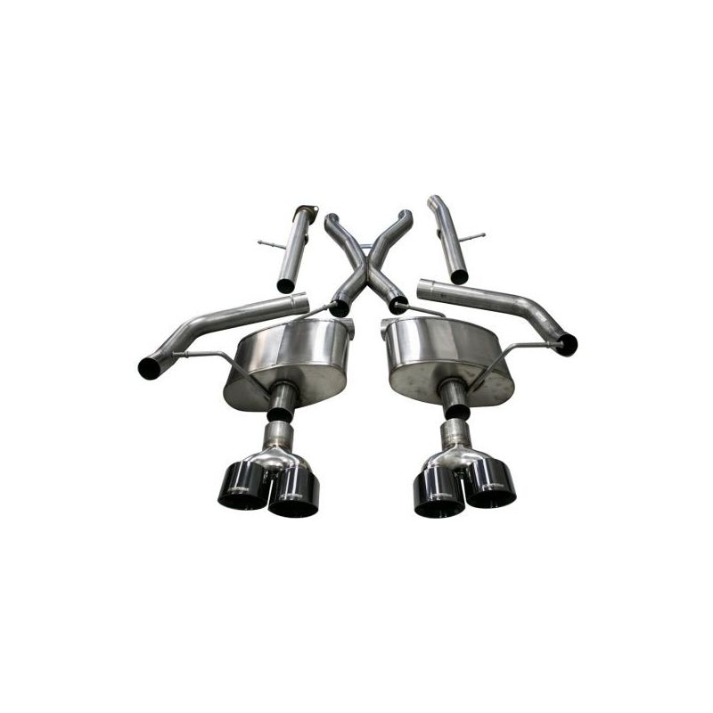 Corsa 18-20 Jeep Grand Cherokee TrackHawk 6.2L Xtreme Cat-Back Dual Rear Exit w/4.5in Black Tips - NP Motorsports