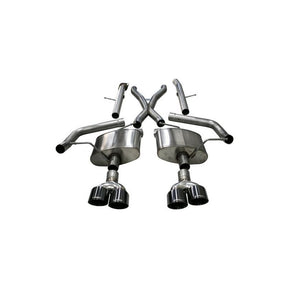 Corsa 18-20 Jeep Grand Cherokee TrackHawk 6.2L Xtreme Cat-Back Dual Rear Exit w/4.5in Black Tips - NP Motorsports