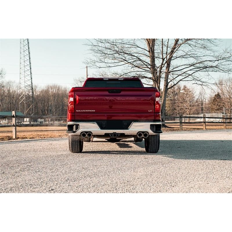 Corsa 19-23 Chevrolet Silverado 1500 Cat-Back Dual Rear Exit with Twin 4in Polished Pro-Series Tips - NP Motorsports