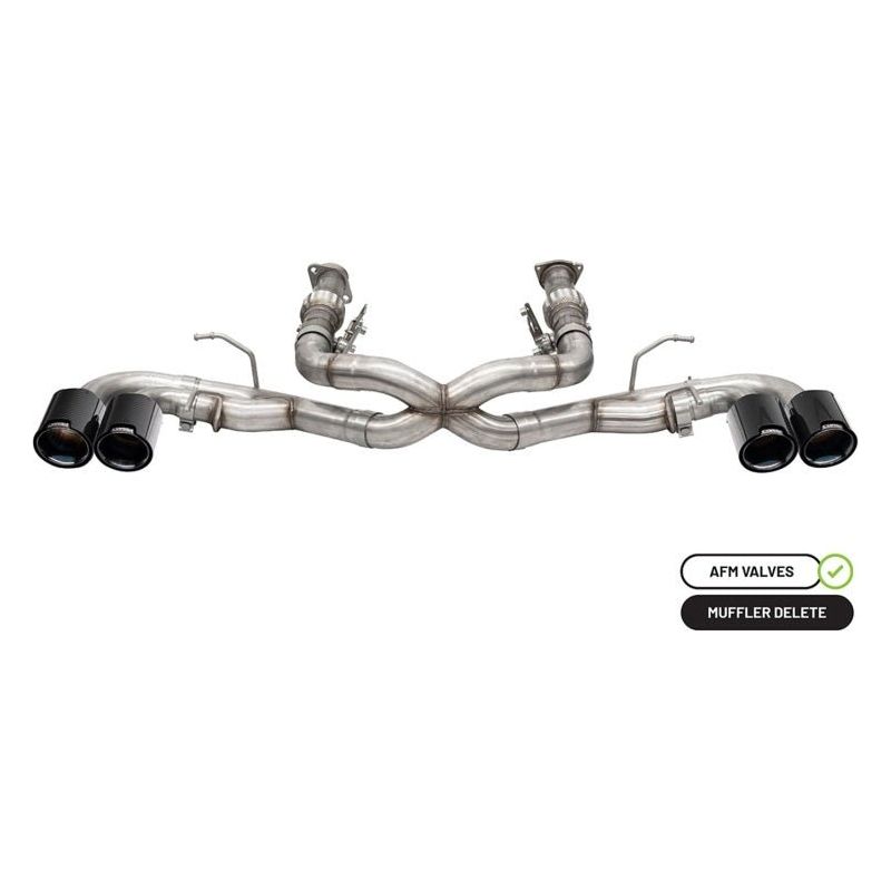 Corsa 20-23 Chevrolet Corvette C8 RWD 3in Xtreme Cat-Back Exhaust w/4.5in Carbon Fiber Black PVD Tip - NP Motorsports