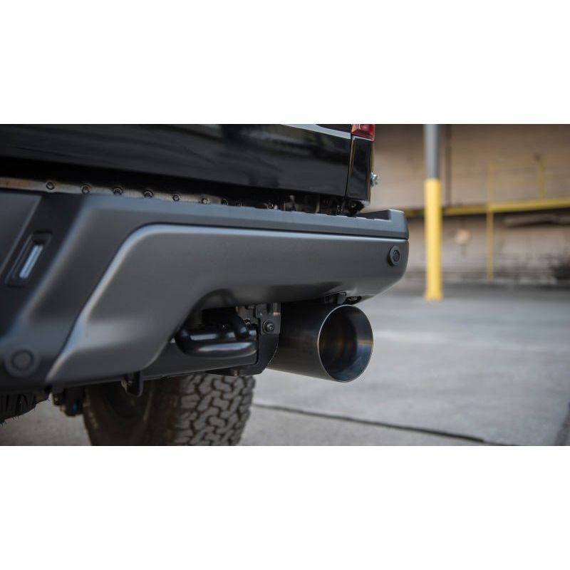 Corsa 2017 Ford F-150 Raptor 3.5L Sport Cat-Back Dual Rear Exit w/ 5in Gunmetal Tip - NP Motorsports
