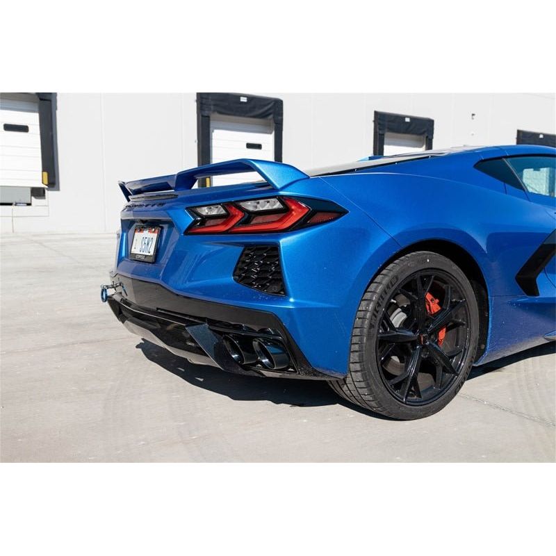 Corsa 2020 Corvette C8 3in Valved Cat-Back 4.5in Blk Quad Tips Fits Factory Perf Exhaust Deletes AFM - NP Motorsports