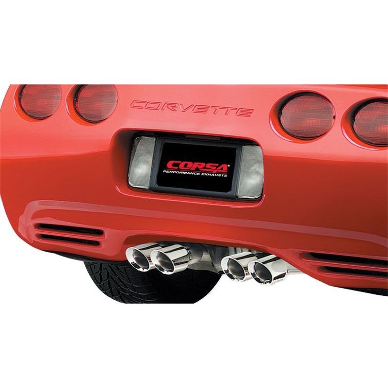 Corsa 97-04 Chevrolet Corvette C5 Z06 5.7L V8 Polished Xtreme Cat-Back + XO Exhaust - NP Motorsports