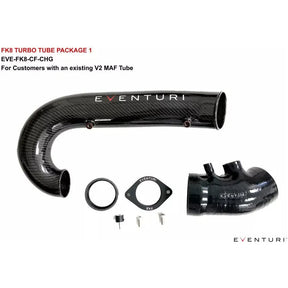 Eventuri Honda FK8 Civic Type R | Black Carbon Charge-Pipe - TAG Motorsports
