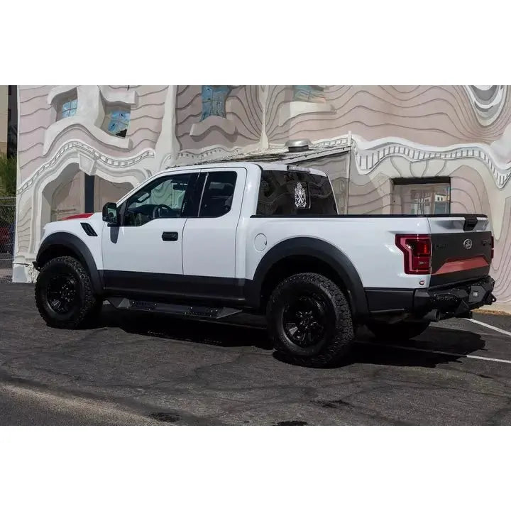 Ford F150 Raptor 2017-2020 | Addictive Desert Designs Honeybadger Rear Bumper | 10" Light Mounts - Truck Accessories Guy