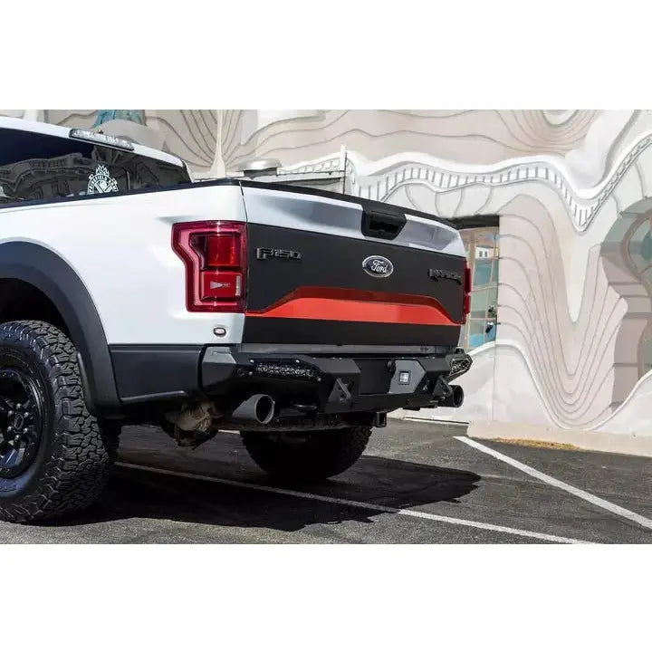 Ford F150 Raptor 2017-2020 | Addictive Desert Designs Honeybadger Rear Bumper | 10" Light Mounts - Truck Accessories Guy