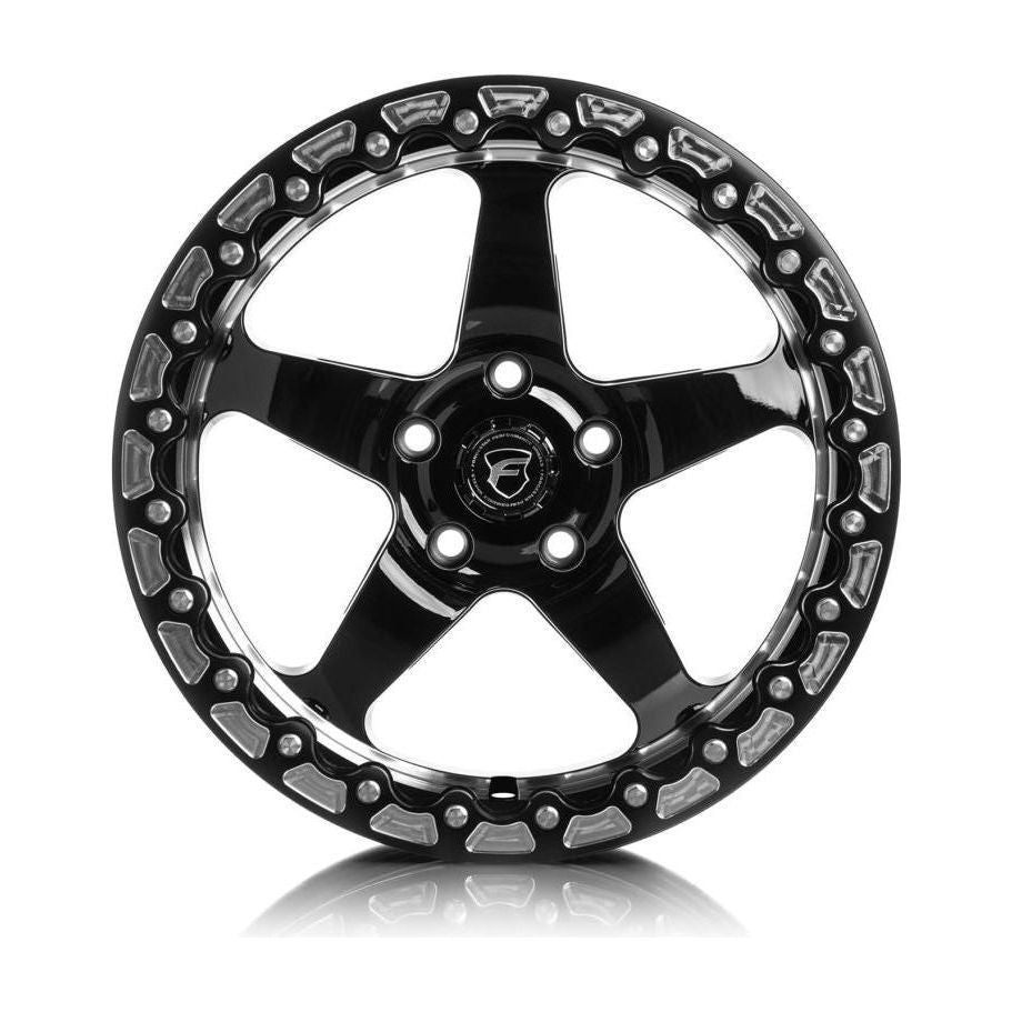 Forgestar D5 Beadlock 17x10 / 5x115 BP / ET00 / 5.5in BS Gloss Black Wheel - NP Motorsports