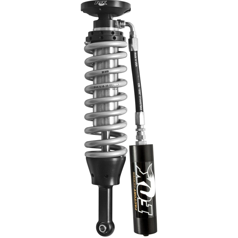 Fox 05+ Tacoma w/UCA 2.5 Factory Series 4.94in. Remote Res. Coilover Set / Mid-Travel - Black/Zinc - NP Motorsports