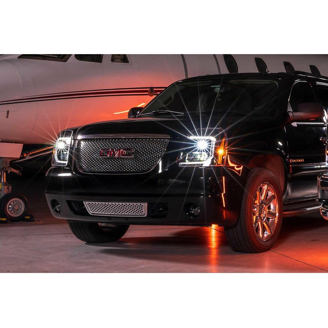 8000K LED Headlight Kit For GMC Yukon 2007-2014 Hi/Lo & Fog Light 4 Bulbs H13 5202