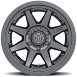 ICON Alloys Rebound Wheels | 17x8.5 5x150 25mm | Satin Black - Truck Accessories Guy