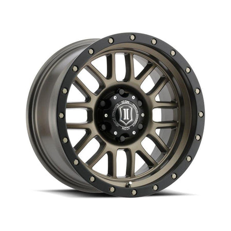 ICON Alpha 17x8.5 6x5.5 0mm Offset 4.75in BS 106.1mm Bore Bronze Wheel - NP Motorsports